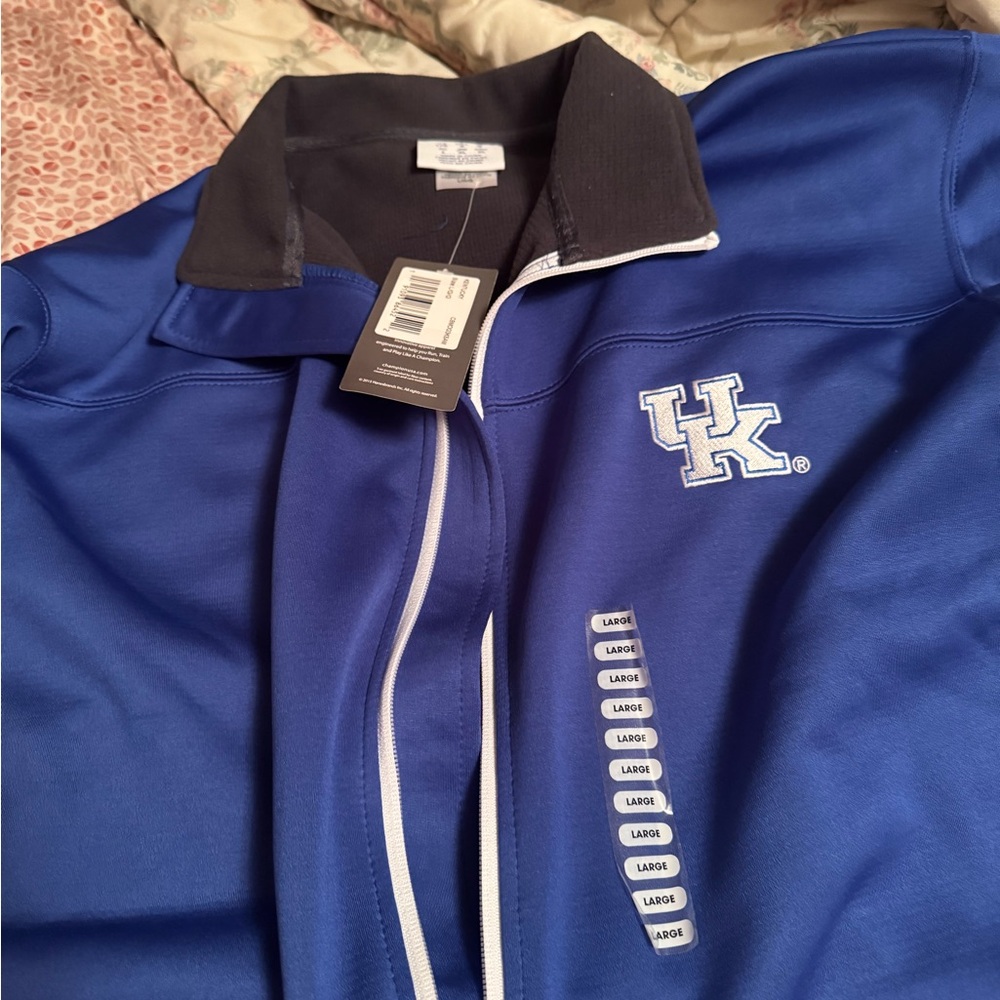 Champion Blue and Gray Zip-Up Jacket